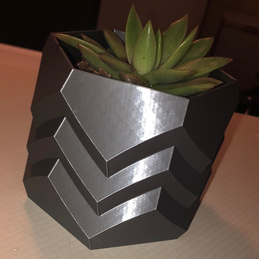 Homemade flower pot